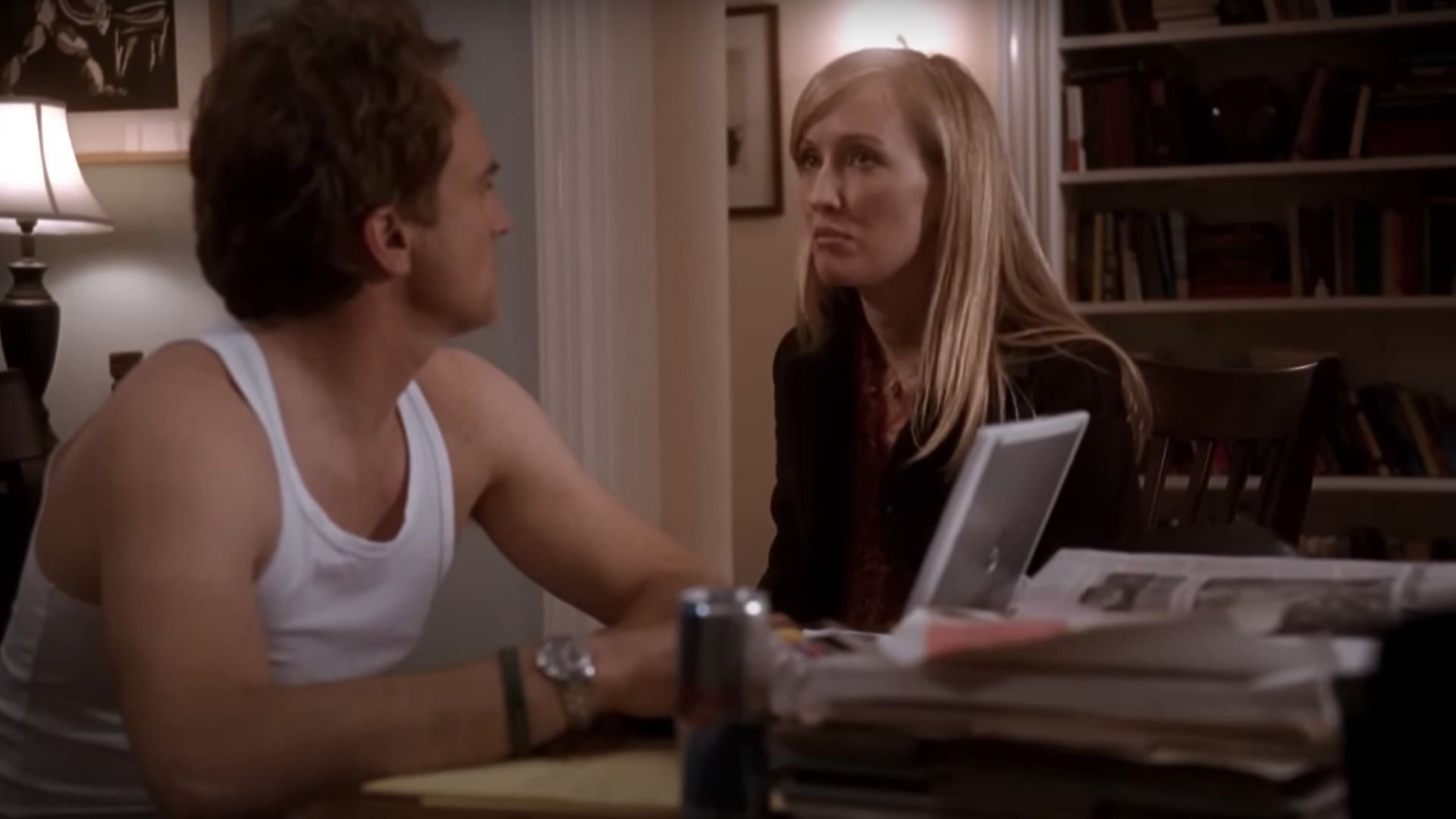 Josh and Donna discuss their relationship status (Image via YouTube/The West Wing)
